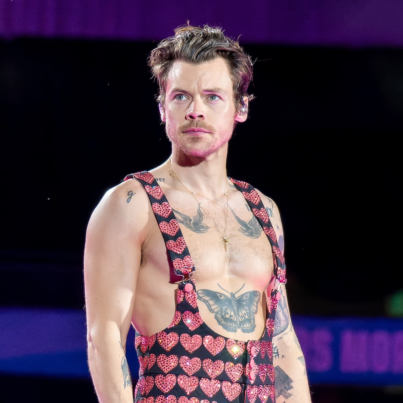 Harry Styles at Wembley Stadium on June 17, 2023. Archival photograph, not the September 30, 2026 Madison Square Garden concert.