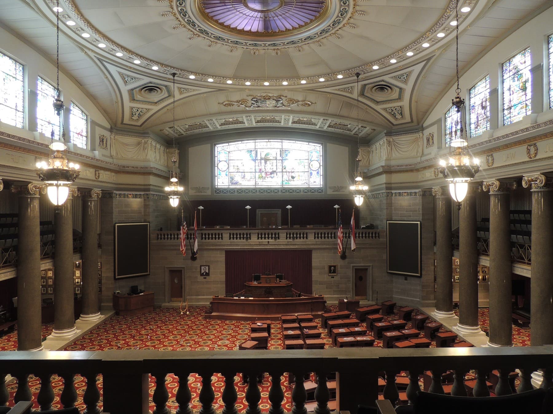 The Missouri House chamber inside the State Capitol in Jefferson City in May 2022.