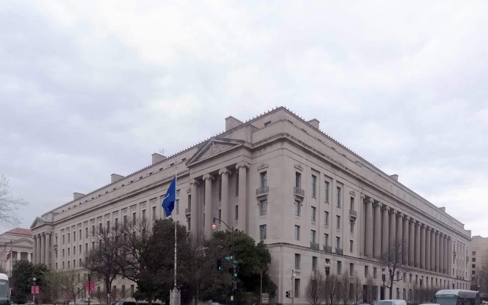 Sede del Departamento de Justicia en Washington en abril de 2014; contexto institucional de archivo.