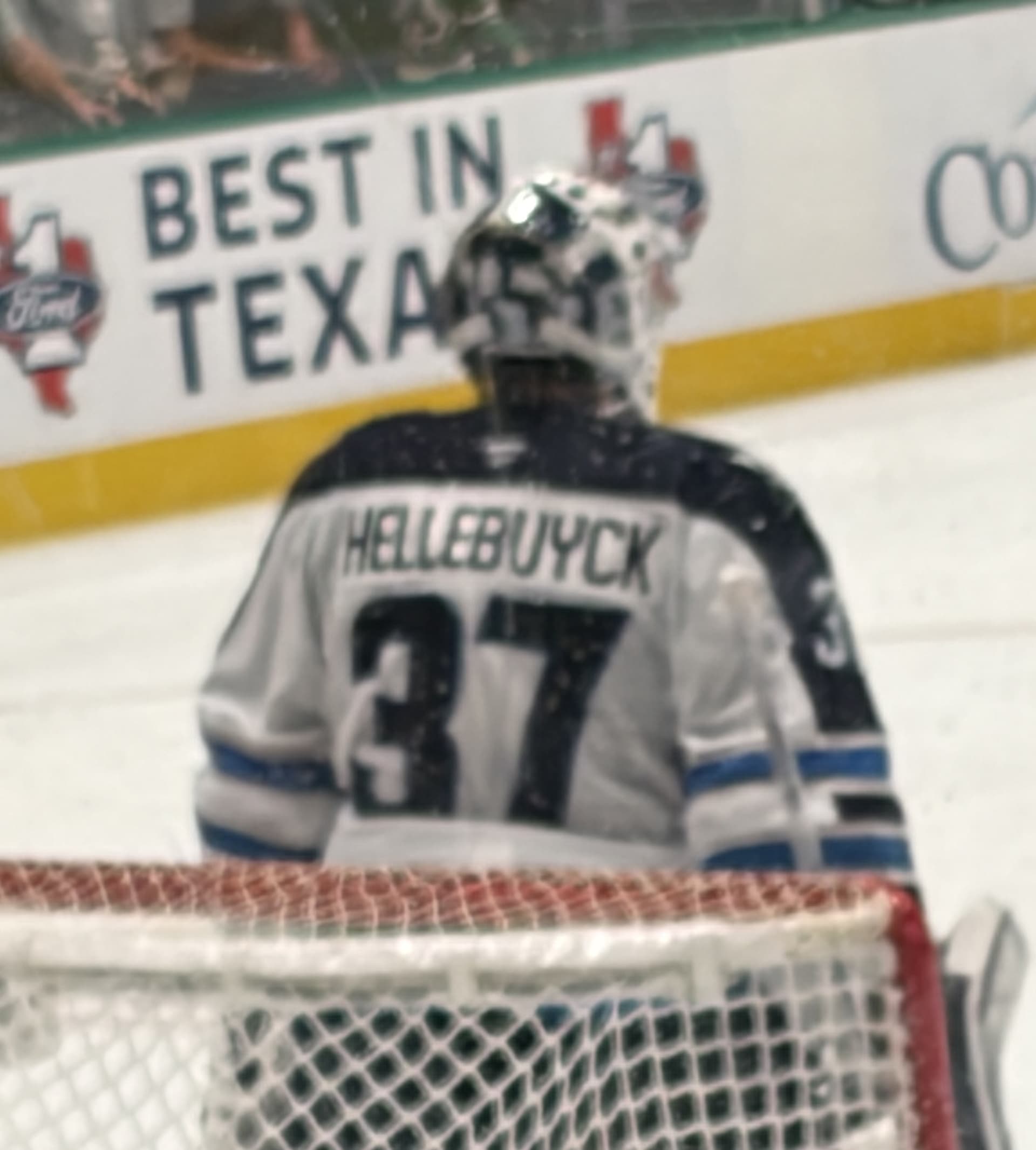 Connor Hellebuyck in a Winnipeg Jets uniform in an April 2026 archive photograph