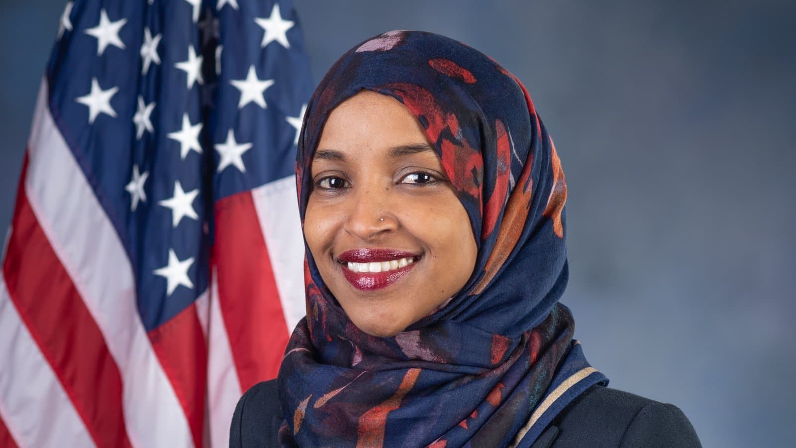 Official 2018 congressional portrait of Rep. Ilhan Omar of Minnesota.
