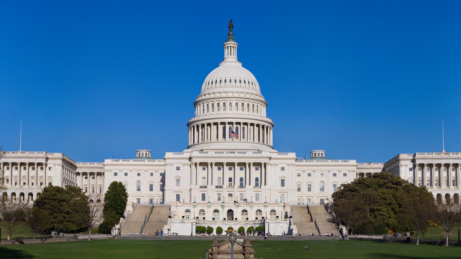 Archive view of the western front of the United States Capitol in Washington, D.C.