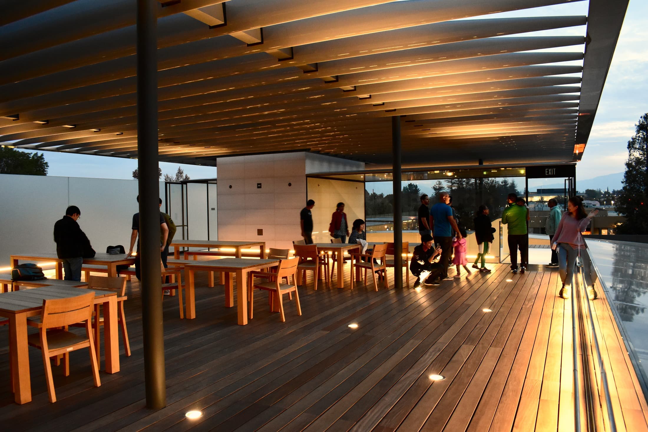 Archive photograph of the Apple Park Visitor Center in Cupertino; not the October 28 event in Los Angeles.