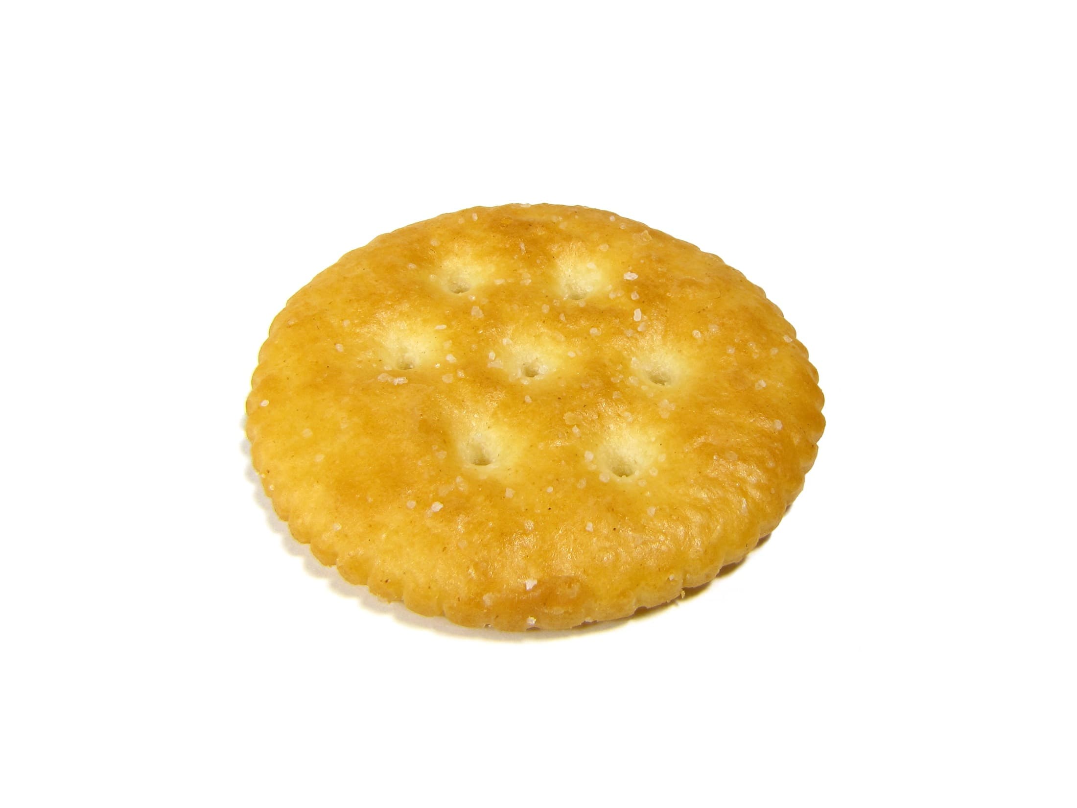 An original-variety Ritz cracker photographed in 2010, for illustration. This is not the new gluten-free product.
