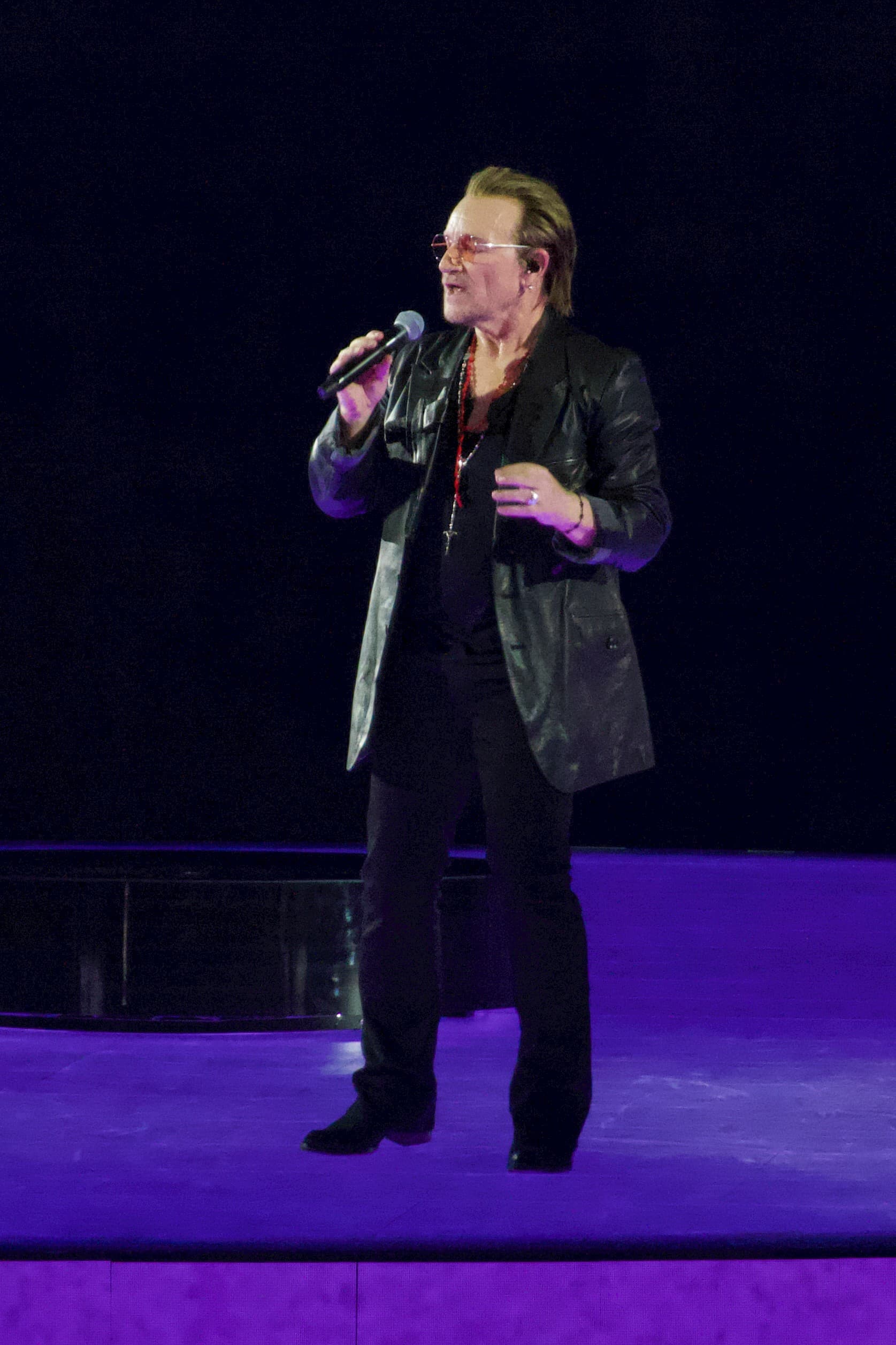 U2 performing at Sphere in Las Vegas in October 2023.
