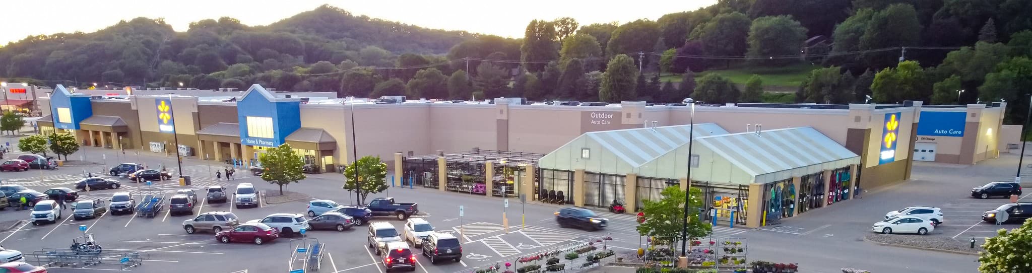 A Walmart storefront in Onalaska, Wisconsin.
